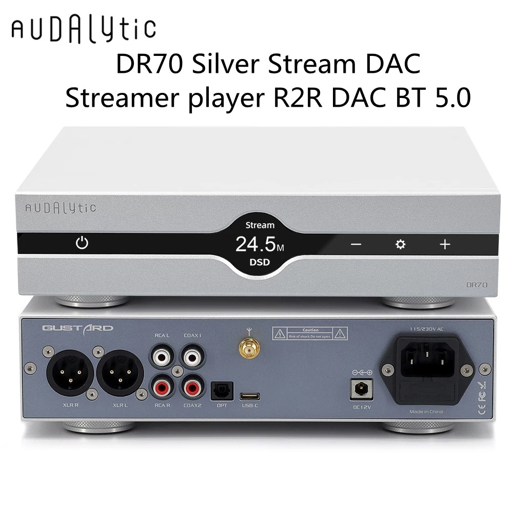 Dac Streamer Network Player - Audalytic DAC-DR70 /N HP70 AH90 Network