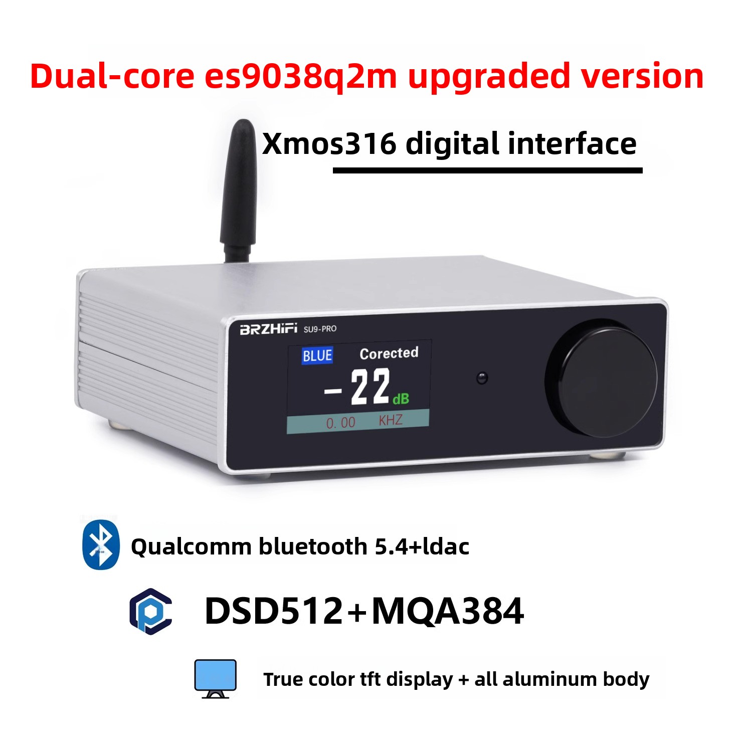 Dac Usb Coaxial Optical Bluetooth - Weiliang SU9PRO Dual Core ES9038 Bluetooth