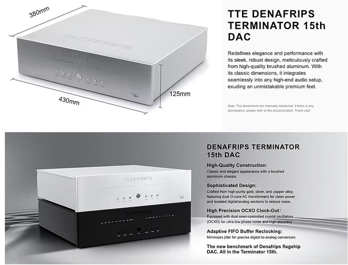 R2R Dac Balanced Xlr - DENAFRIPS Hi-end TERMINATOR 15TH R2R+DSD Framework