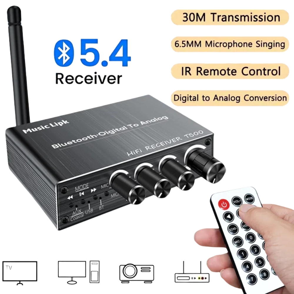 Dac Usb Coaxial Optical Bluetooth - Bluetooth 5.4 Audio Receiver DAC AUX