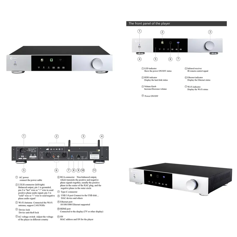 Dac Streamer Network Player - High-end All in One Solution Digital