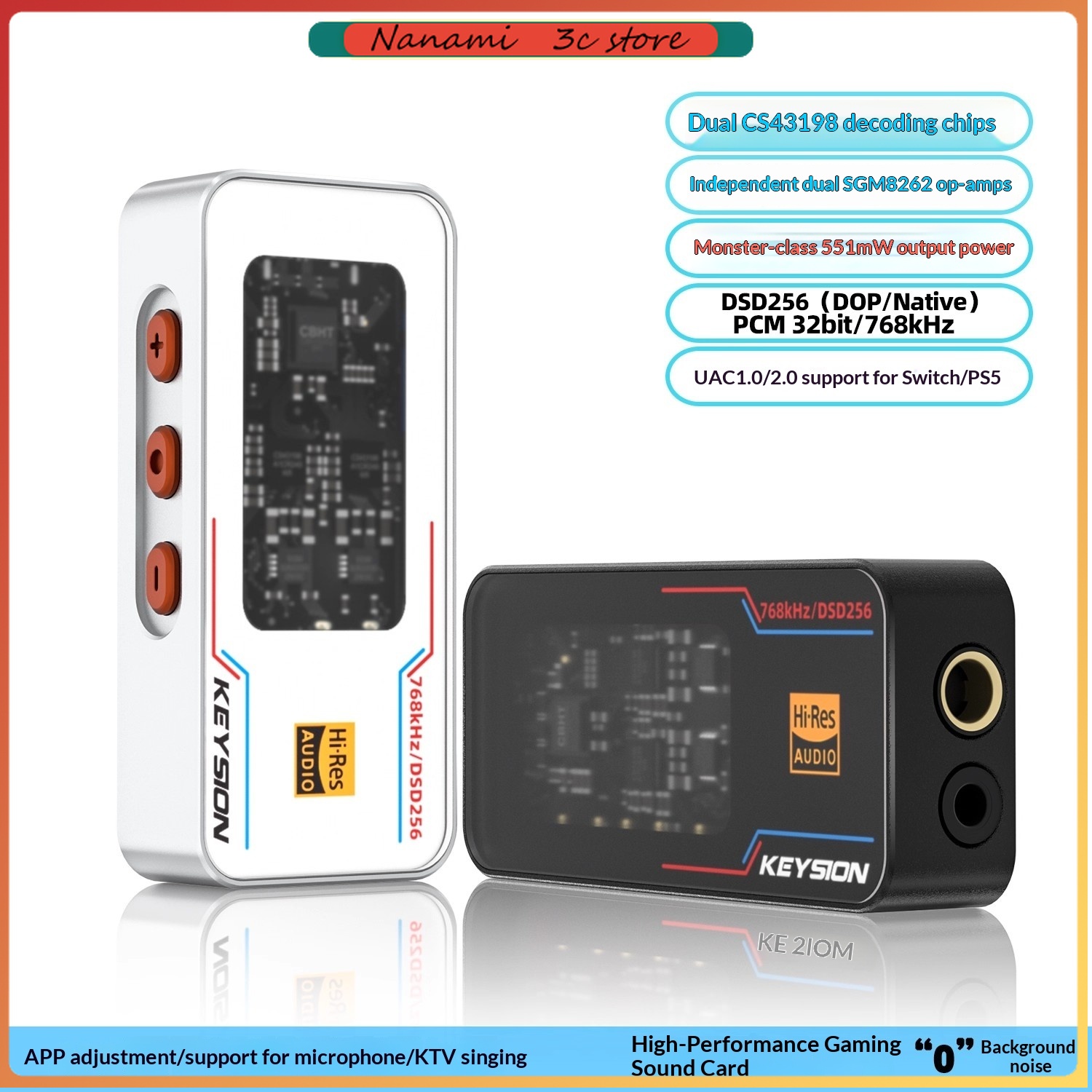Portable Dac Dongle Usb C - KEYSION Dongle Type C USB DAC
