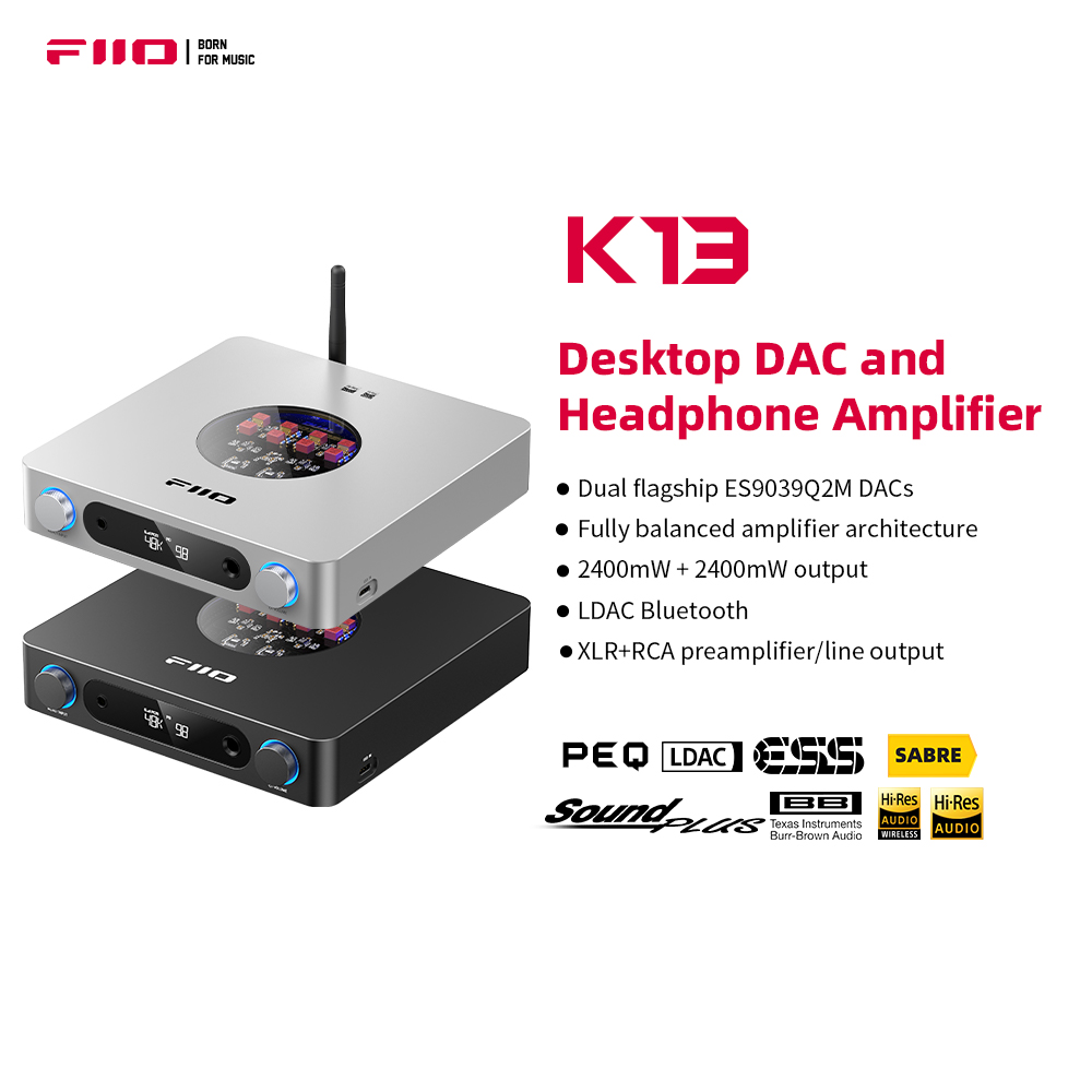 FiiO K13 R2R/K13 Desktop DAC & - Dual Ess9038 Dac ulasan dan harga