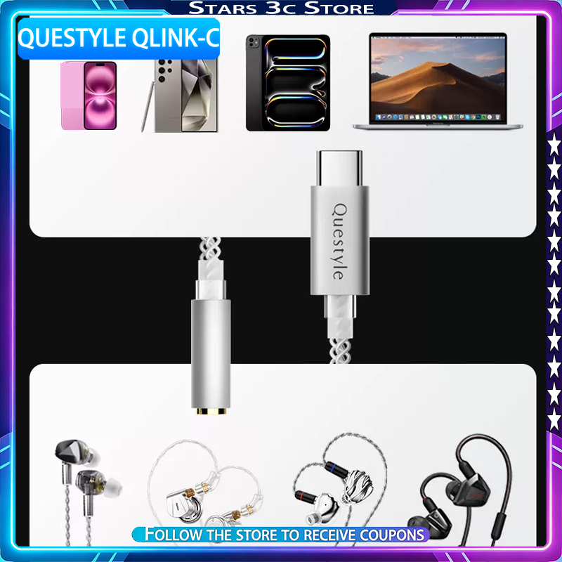 Questyle Qlink-C Hi-Fi Decodin - Portable Dac Dongle Usb C ulasan dan harga