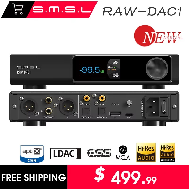 SMSL RAW-DAC1 Digital Audio De - Ak4499 Dac Decoder ulasan dan harga