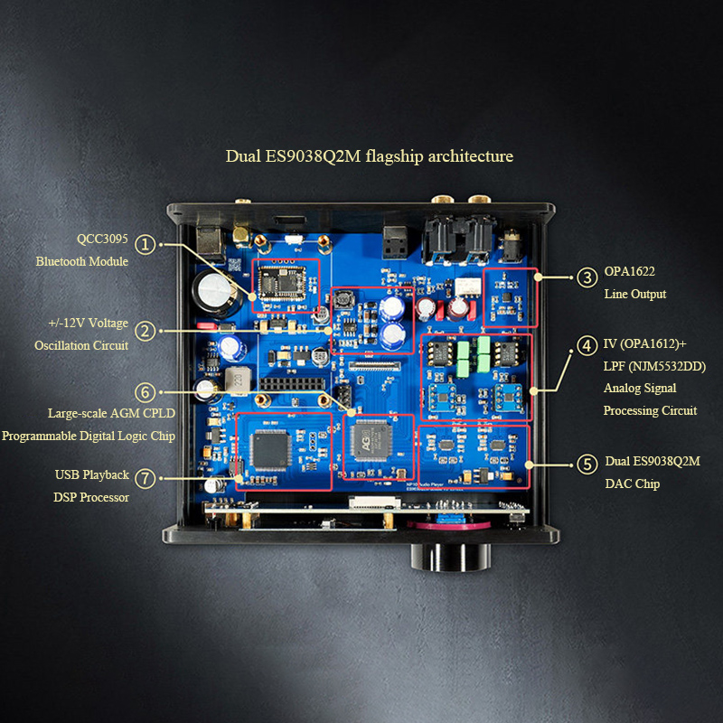 NP10H Lossless Audio Decoder D - Dac Usb Coaxial Optical Bluetooth ulasan dan harga