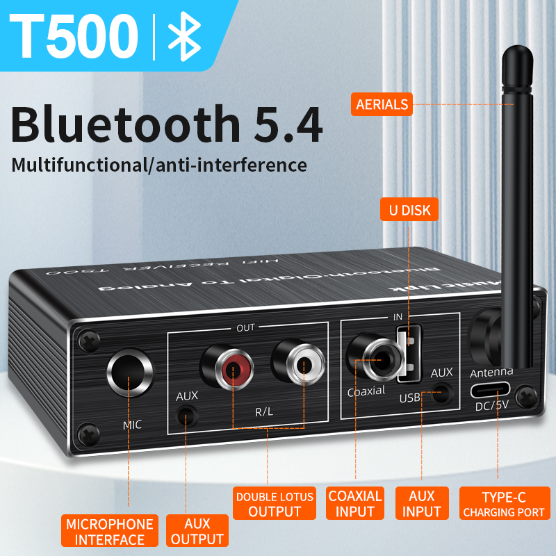 Bluetooth 5.4 Audio Receiver D - Dac Usb Coaxial Optical Bluetooth ulasan dan harga