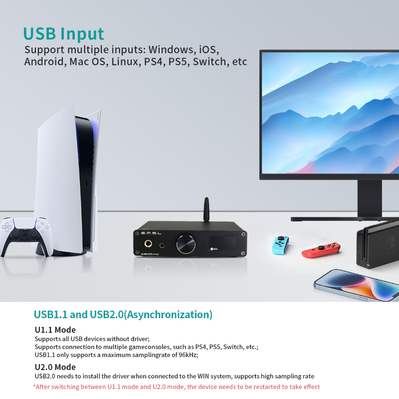 SMSL C200 PRO MQA LDAC DSD512  - Dac With Headphone Amp Balanced ulasan dan harga