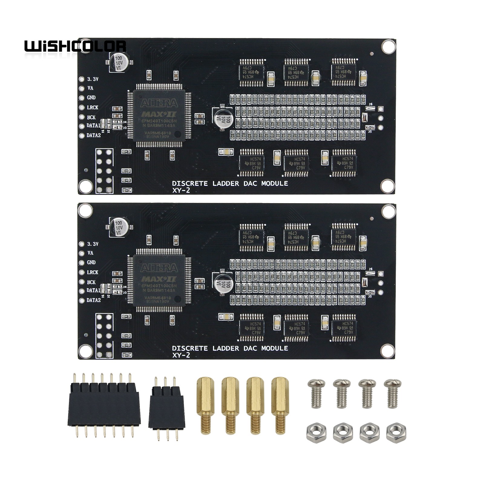 Wishcolor 2pcs XY-2 Discrete L - R2R Ladder Dac 24Bit ulasan dan harga