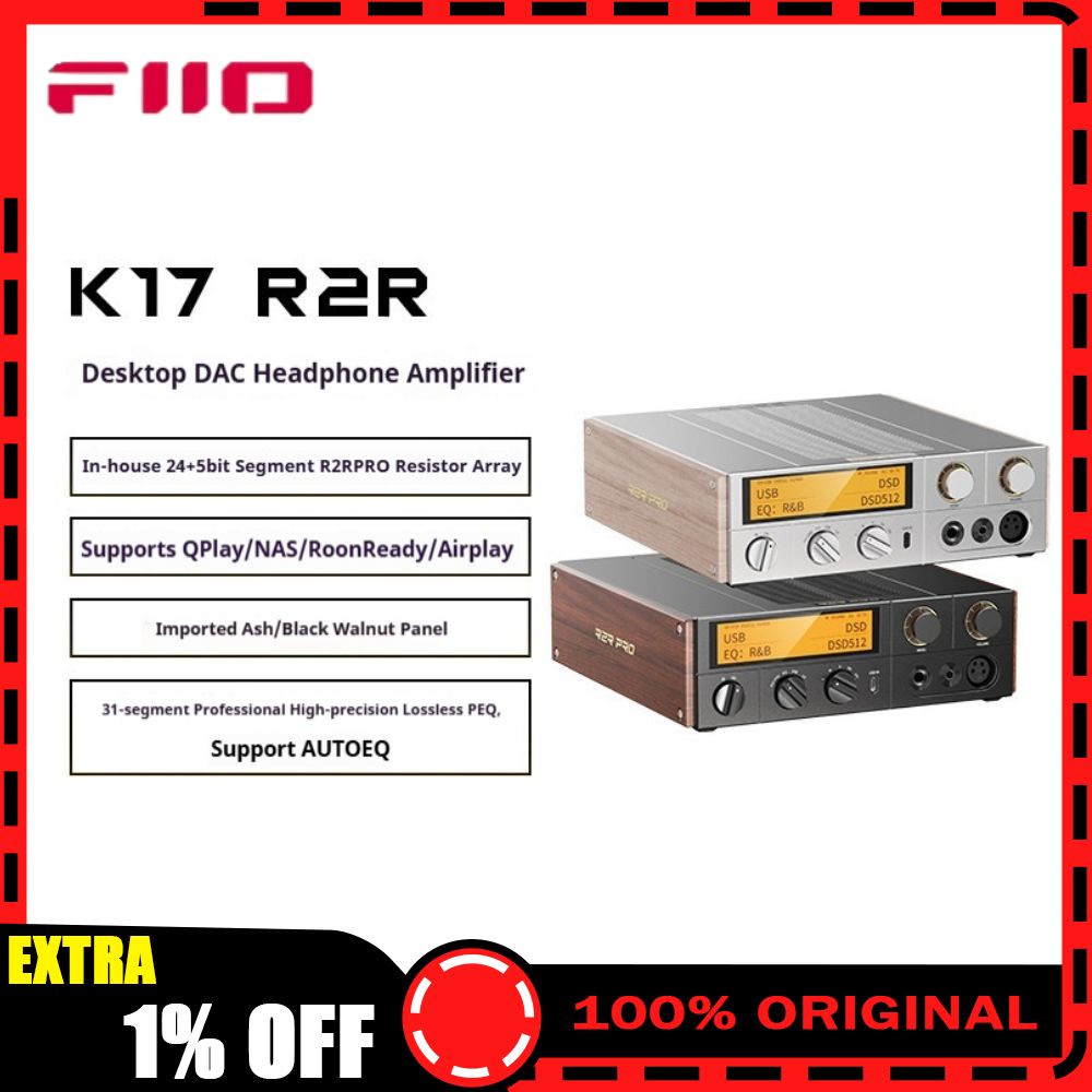 FiiO K17 R2R Desktop DAC Amp D - Dac With Headphone Amp Balanced ulasan dan harga