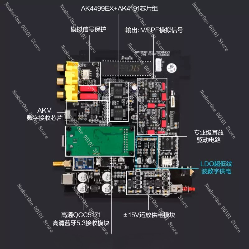 HiFi QCC5171 5.3 AK4499 DAC Au - Ak4499 Dac Decoder ulasan dan harga