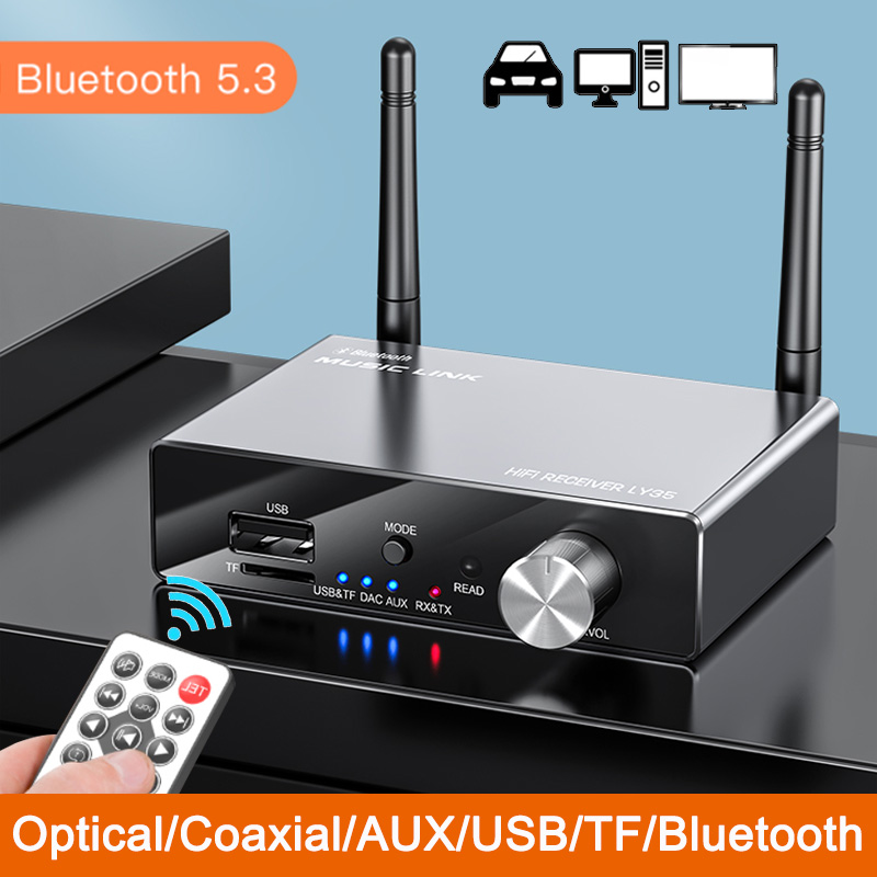 6 IN 1 DAC Bluetooth 5.3 Recei - Dac Usb Coaxial Optical Bluetooth ulasan dan harga