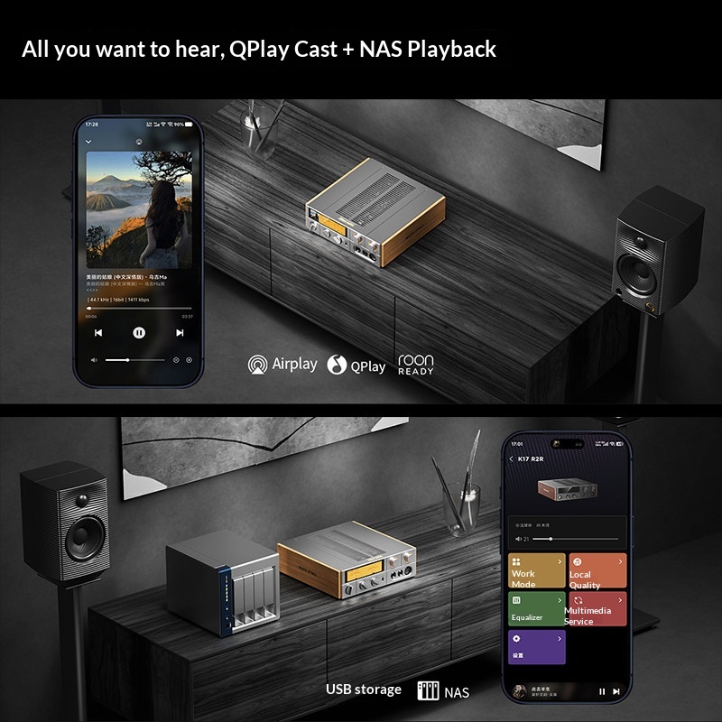 FiiO K17 R2R Desktop DAC Amp D - Dac With Headphone Amp Balanced ulasan dan harga