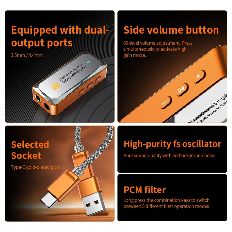 HC03 Type C to 3.5mm DAC Audio - Portable Dac Dongle Usb C ulasan dan harga